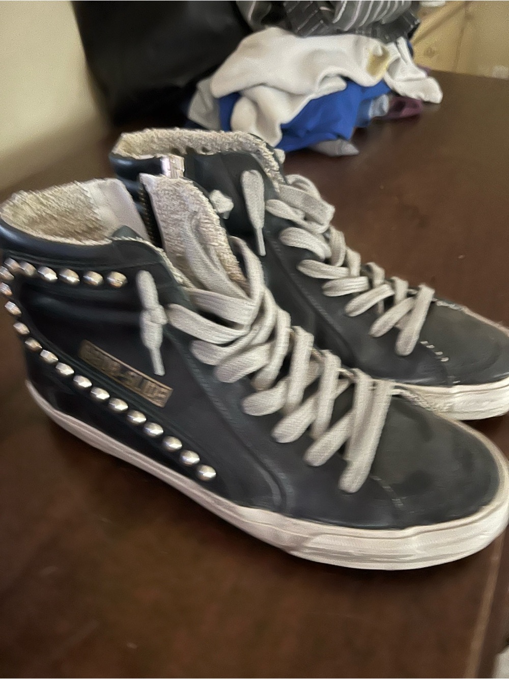 Golden goose Studded High-Top Sneakers-Slides Like new Size 38